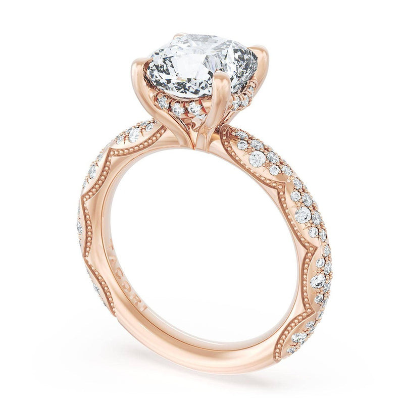 Cushion Bloom Engagement Ring