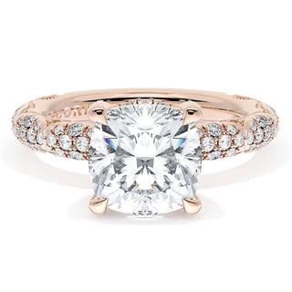 Cushion Bloom Engagement Ring