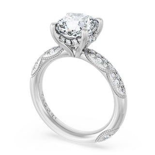 Cushion Bloom Engagement Ring