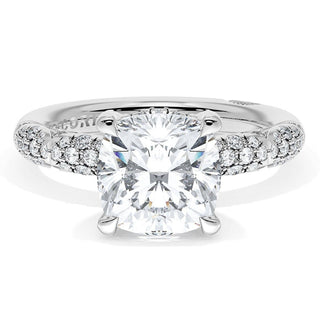 Cushion Bloom Engagement Ring