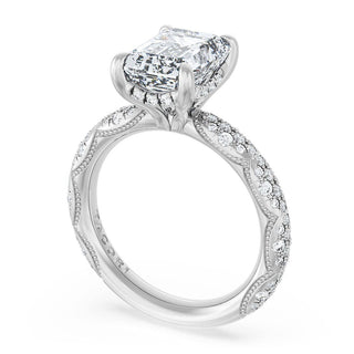Emerald Bloom Engagement Ring