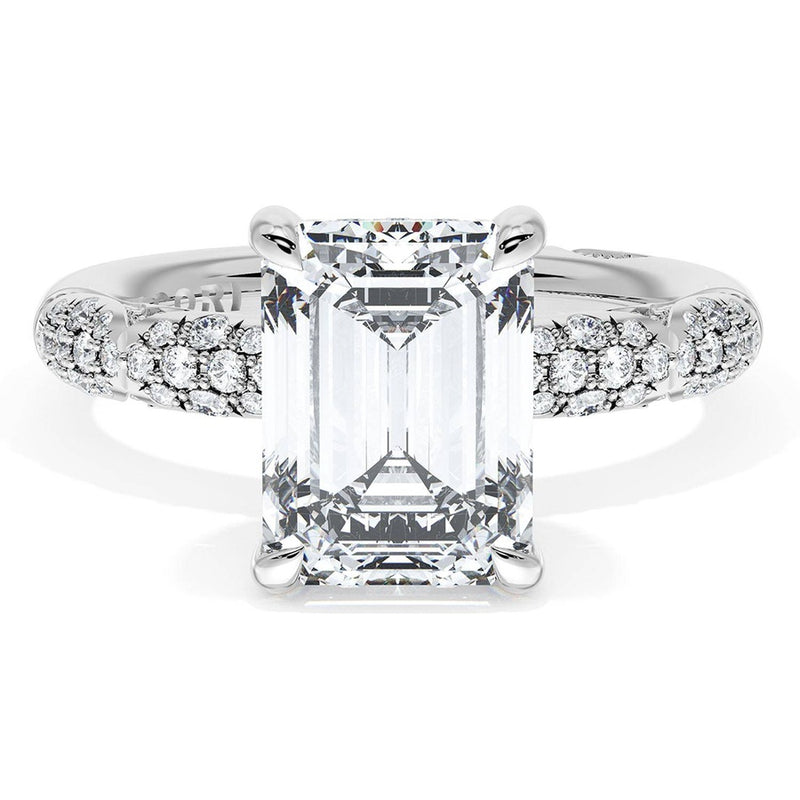 Emerald Bloom Engagement Ring
