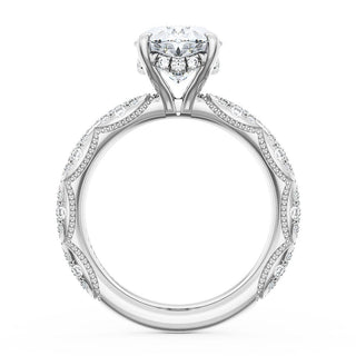 Oval Bloom Engagement Ring