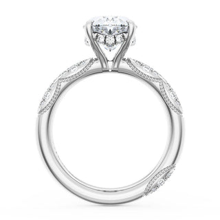 Oval Bloom Engagement Ring