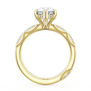 Pear Bloom Engagement Ring