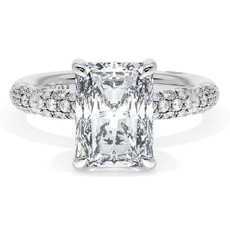 Radiant Bloom Engagement Ring