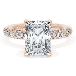 Radiant Bloom Engagement Ring
