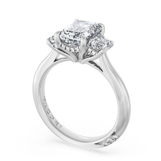 Emerald 3-Stone Engagement Ring