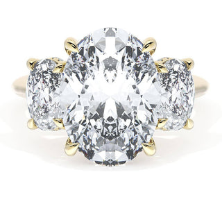 Oval 3-Stone Engagement Ring