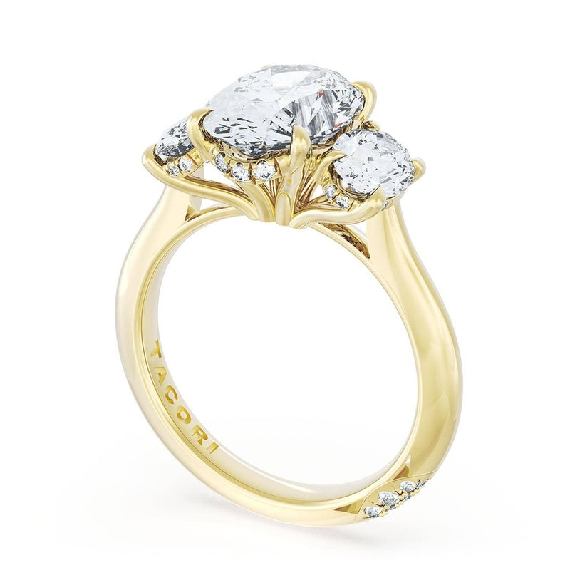 Oval 3-Stone Engagement Ring
