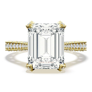 Emerald Solitaire Engagement Ring