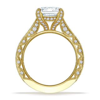 Emerald Solitaire Engagement Ring