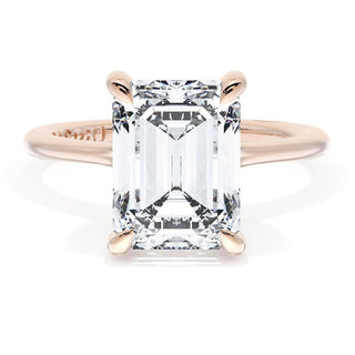 Emerald Solitaire Engagement Ring