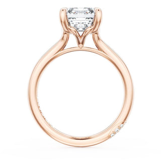 Emerald Solitaire Engagement Ring