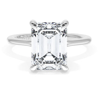 Emerald Solitaire Engagement Ring