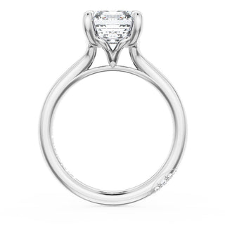 Emerald Solitaire Engagement Ring
