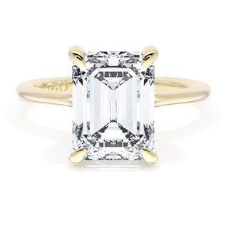 Emerald Solitaire Engagement Ring