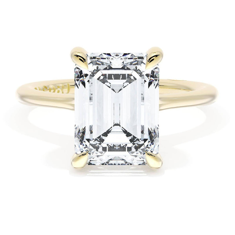 Emerald Solitaire Engagement Ring