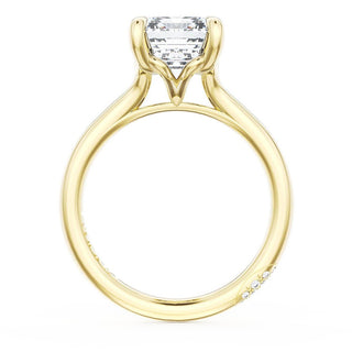 Emerald Solitaire Engagement Ring