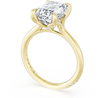 Emerald Solitaire Engagement Ring