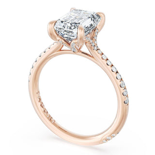 Emerald Solitaire Engagement Ring