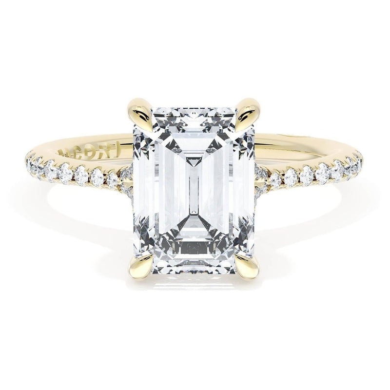 Emerald Solitaire Engagement Ring
