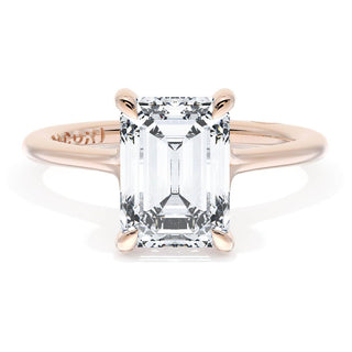 Emerald Solitaire Engagement Ring