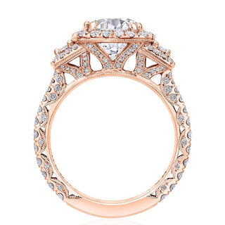 Round 3-Stone Engagement Ring
