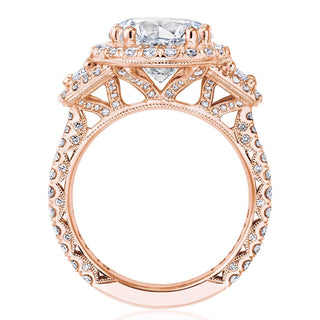 Round 3-Stone Engagement Ring