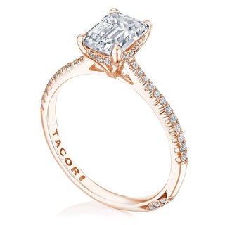 Emerald Solitaire Engagement Ring