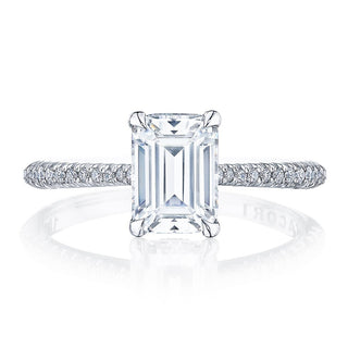 Emerald Solitaire Engagement Ring