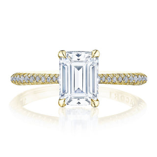 Emerald Solitaire Engagement Ring