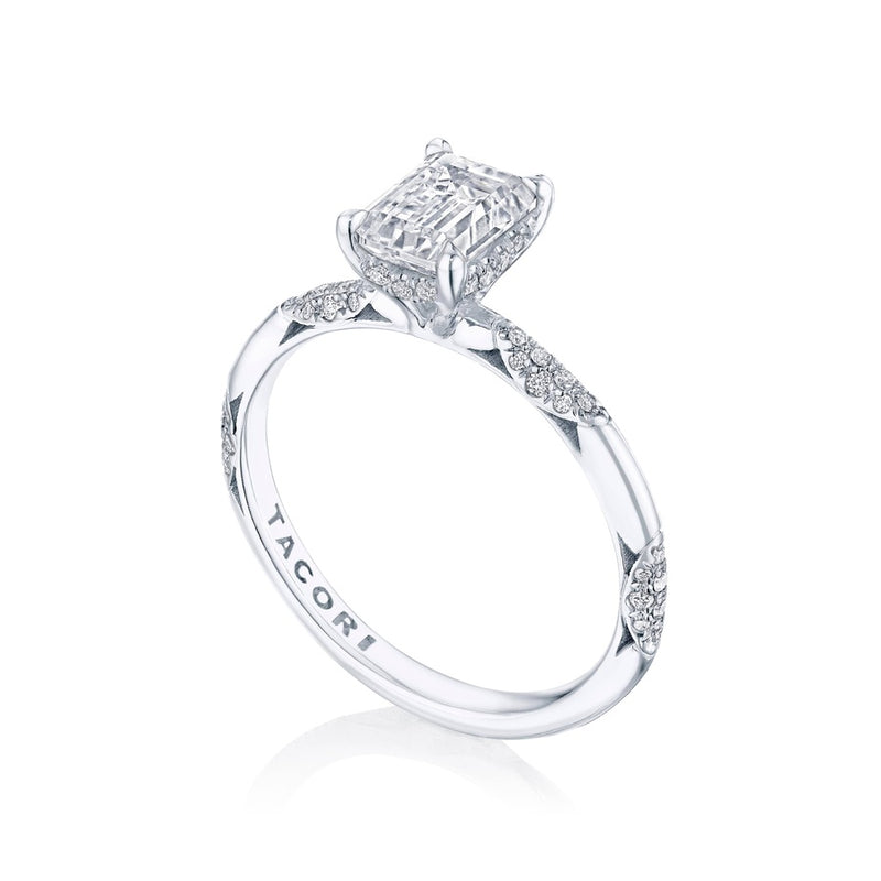Emerald Solitaire Engagement Ring