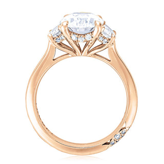 Oval 3-Stone Engagement Ring