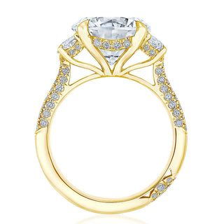 Round 3-Stone Engagement Ring