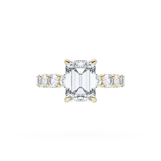 Emerald Solitaire Engagement Ring