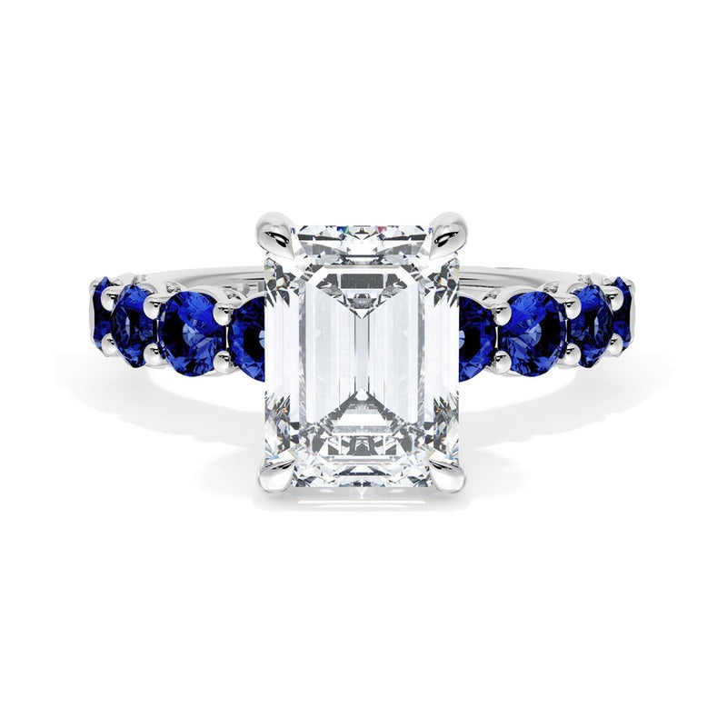 Emerald Solitaire Engagement Ring