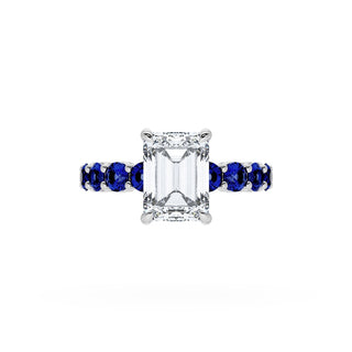 Emerald Solitaire Engagement Ring