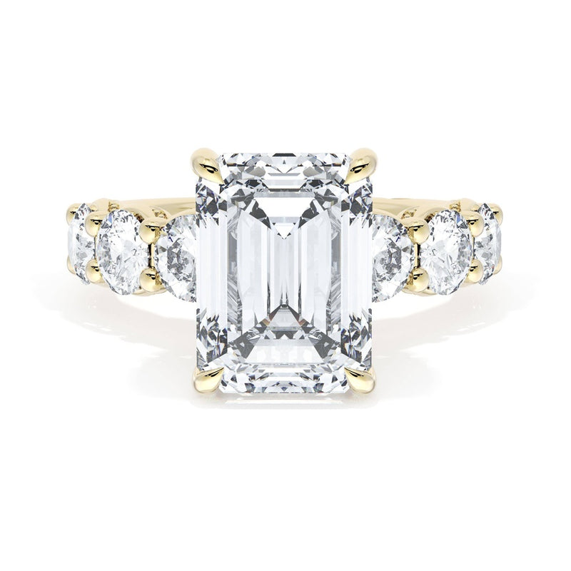 Emerald Solitaire Engagement Ring