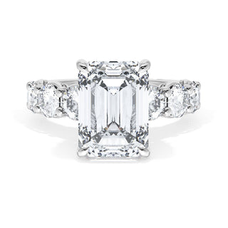 Emerald Solitaire Engagement Ring