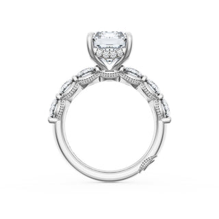 Emerald Solitaire Engagement Ring
