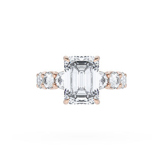 Emerald Solitaire Engagement Ring