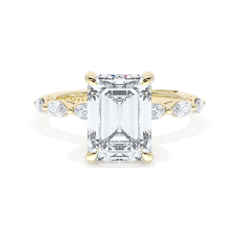 Emerald Solitaire Engagement Ring