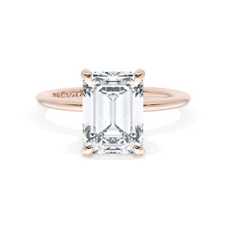 Emerald Solitaire Engagement Ring