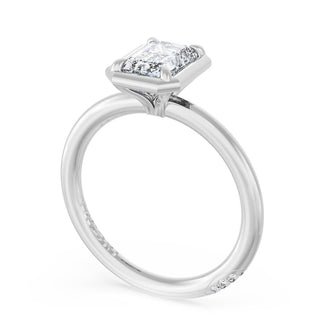 Emerald Solitaire Engagement Ring