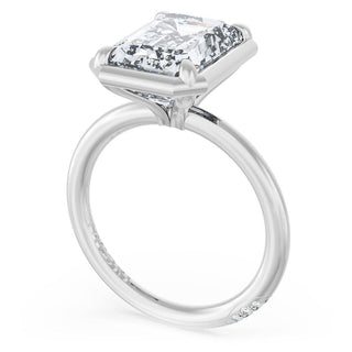 Emerald Solitaire Engagement Ring