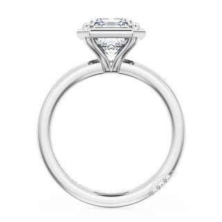 Emerald Solitaire Engagement Ring