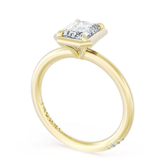 Emerald Solitaire Engagement Ring