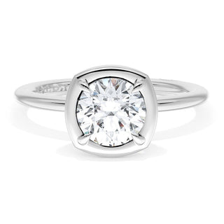 Cushion Solitaire Engagement Ring