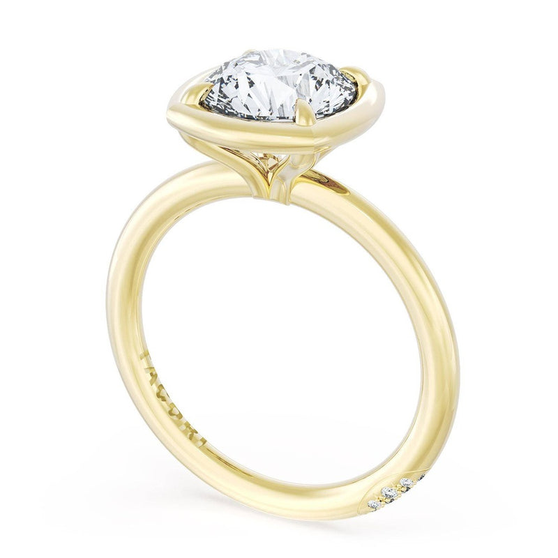 Cushion Solitaire Engagement Ring